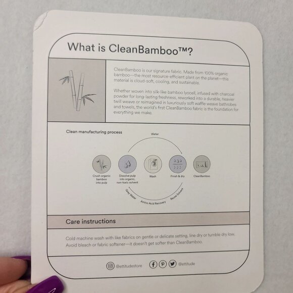 Ettitude Bamboo Cloud Pink Sateen Cami Adjust Strap Matching Storage Pouch Small - Picture 8 of 11